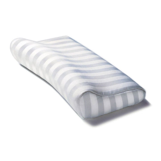 Orthopaedic Pillow Cover White Striped - Soft Deluxe